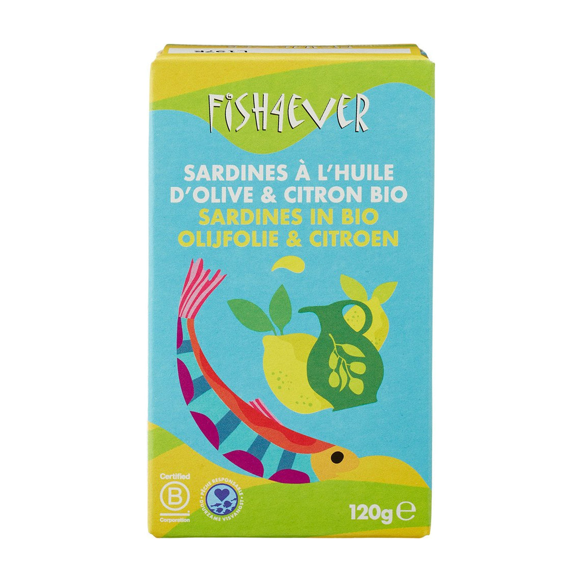 Sardine în Ulei de Măsline cu Lămâie, 100g