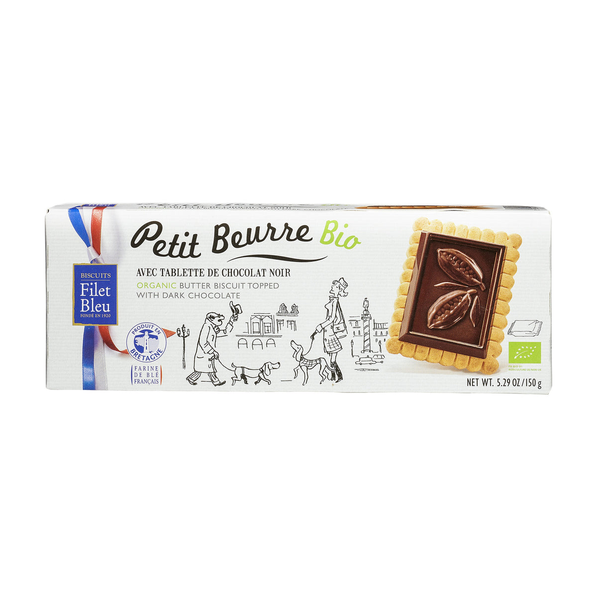 Biscuiți cu Unt și Ciocolată Neagră ECO, 150g
