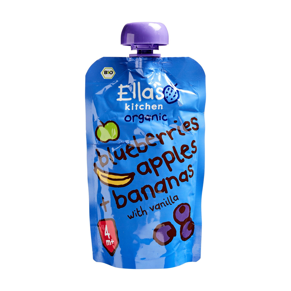 Piure de Afine, Mere & Banane ECO (4+ luni), 120g