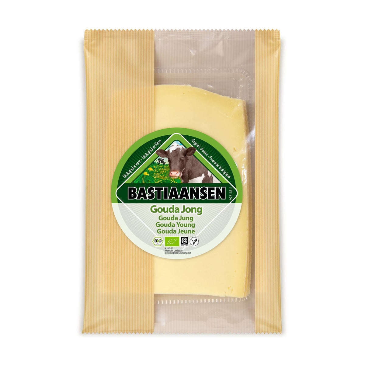 Brânză Gouda de Vacă Tânără ECO în Felii, 150g
