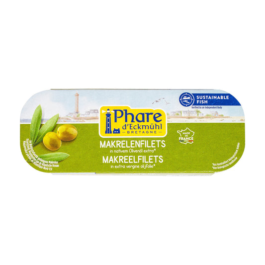 File de Macrou în Ulei de Măsline ECO, 150g