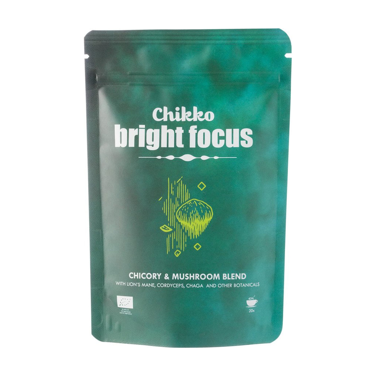 Cicoare cu Ciuperci Adaptogene Bright Focus ECO, Chikko – 100g