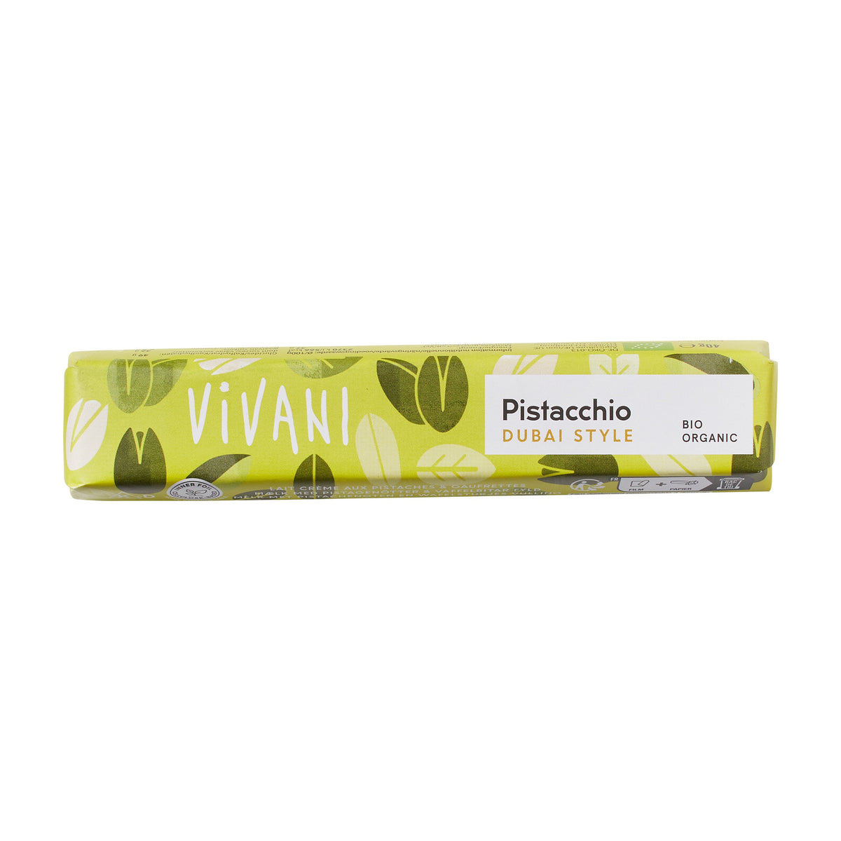 Ciocolată cu Lapte Pistacchio Dubai Style ECO, 40g