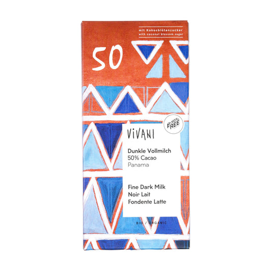 Ciocolată cu Lapte 50% Cacao Panama ECO, 80g