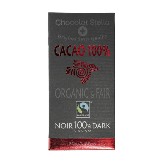 Ciocolată Neagră 100% Cacao ECO – Chocolat Stella, 70g