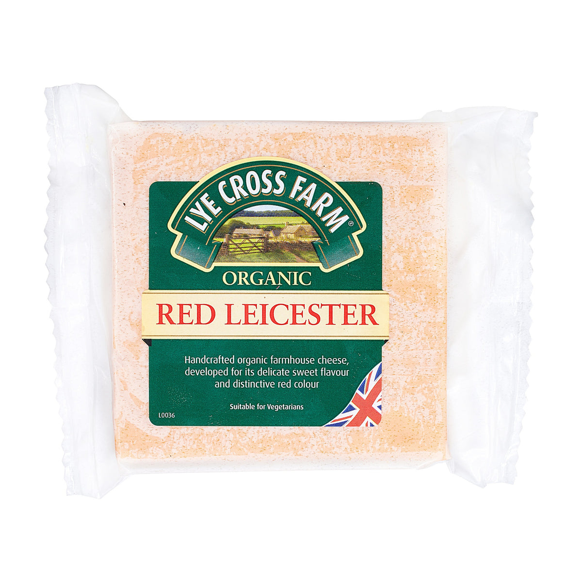 Brânză Red Leicester (Cheddar Roșu) ECO, 200g