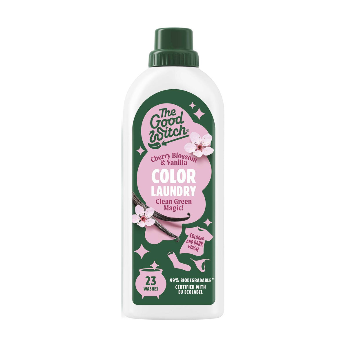 Detergent pentru Rufe Colorate și Negre cu Flori de Cireș și Vanilie, 1L
