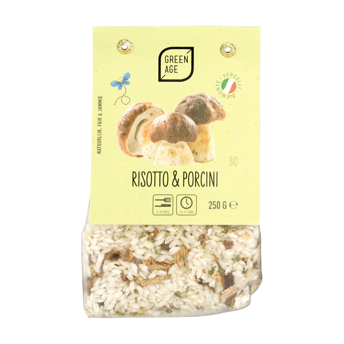 Risotto cu Ciuperci Porcini ECO – Green Age, 250g
