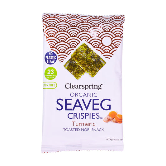 Snack din Alge Nori cu Turmeric ECO, 4g