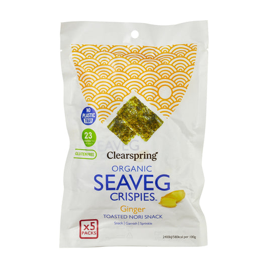 Snack din Alge Nori cu Ghimbir ECO Multipack (5x4g)