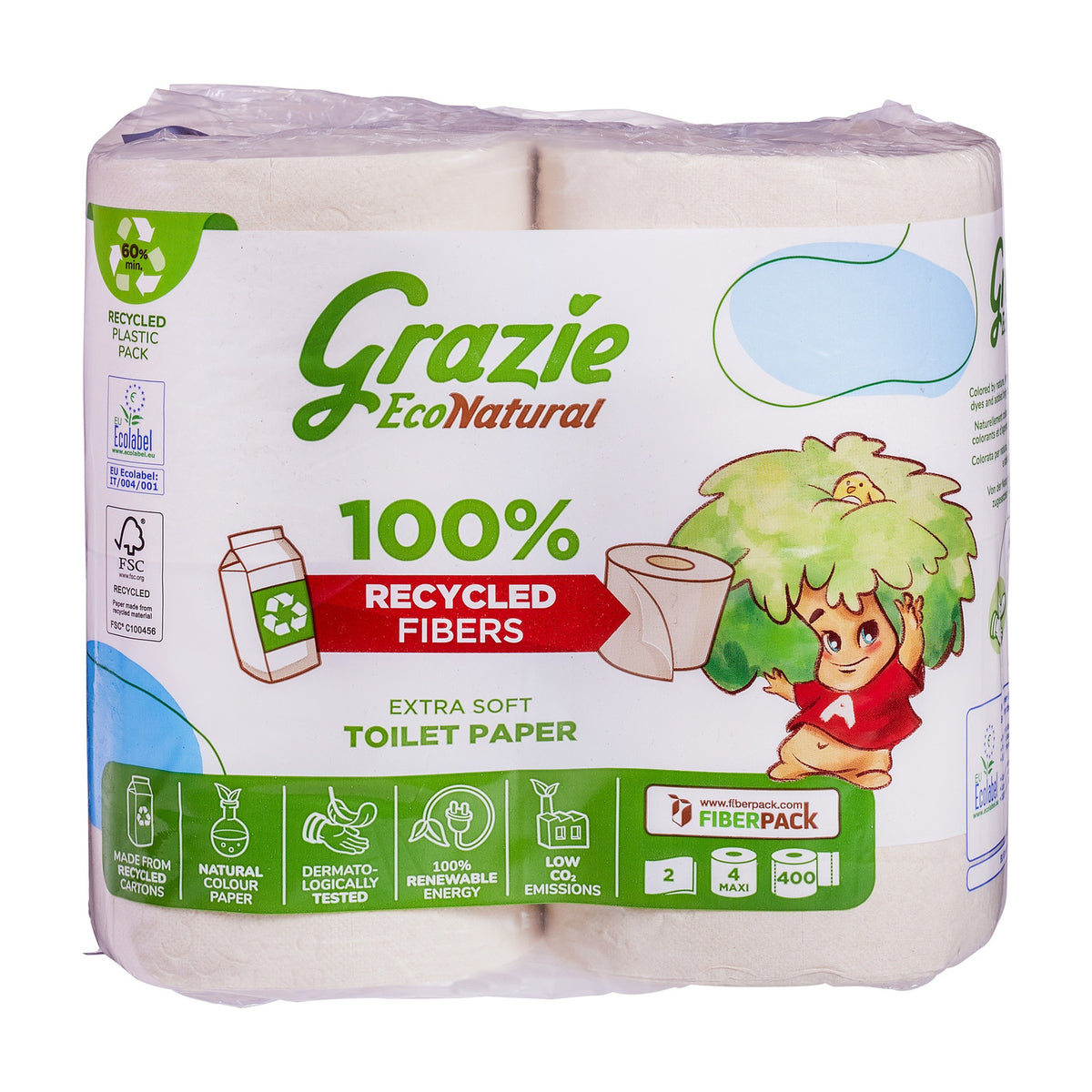 Hârtie Igienică 2 Straturi – 4 Role
