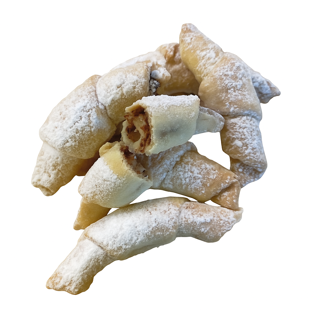 Cornulețe Fragede cu Gem și Nucă – Nasul Roșu, 200g