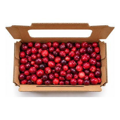 Merișoare proaspete ECO, 200 g, în cutiuță deschisă