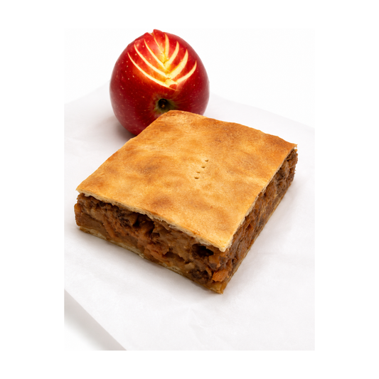 Plăcintă cu Mere, Stafide și Aluat Fraged cu Unt, 300g