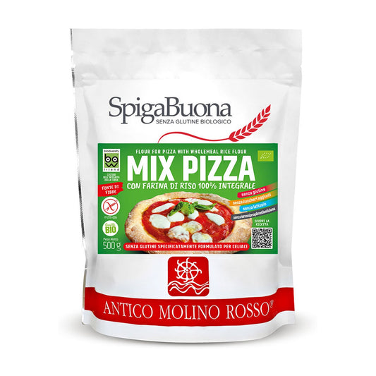 Mix Semiintegral fără Gluten pentru Pizza ECO, 500g