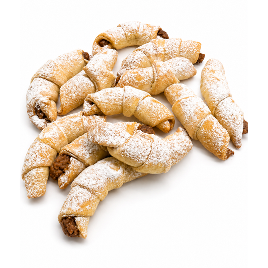 Cornulețe Fragede de Post cu Gem și Nucă, 200g