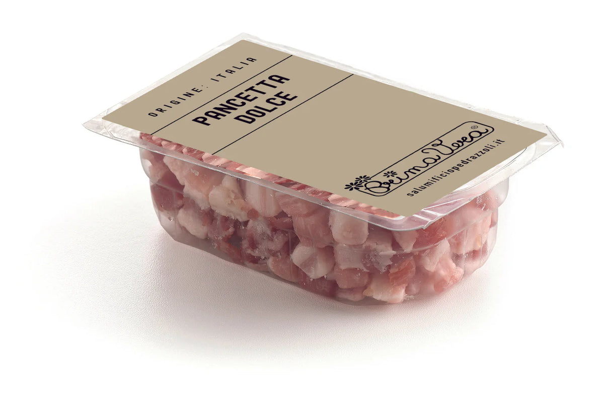 Pancetta Dolce Cuburi ECO, 100g