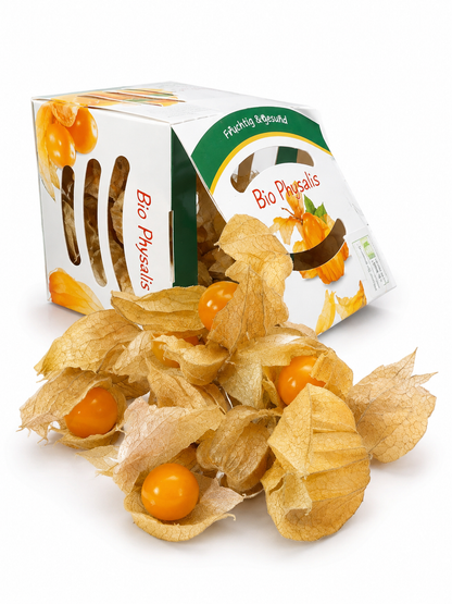 Physalis ECO 100g – cutie deschisă cu bobițe în caliciu