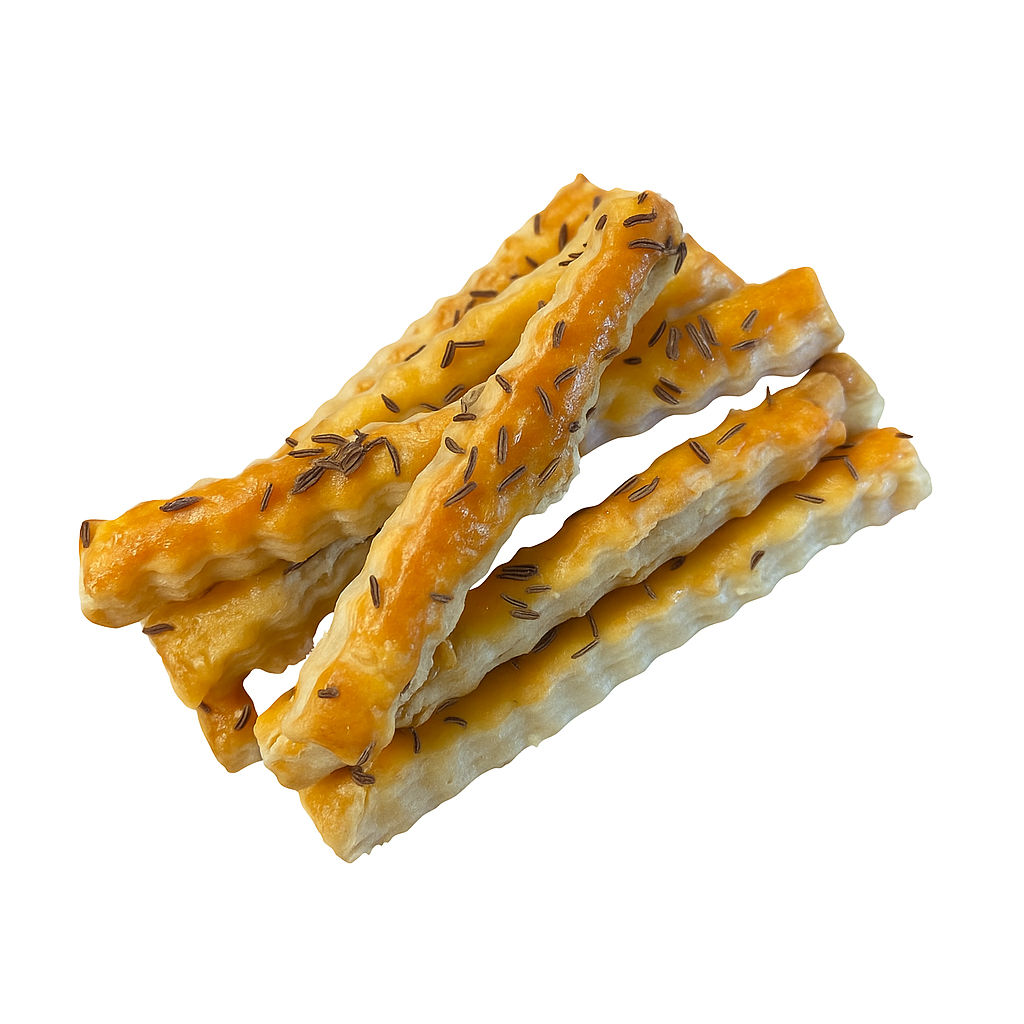 Sărățele cu Brânză și Chimen – Nasul Roșu, 150g
