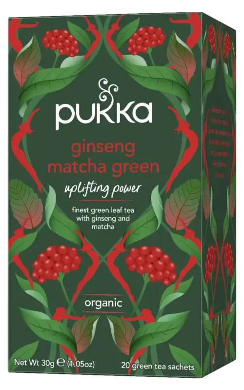 Ceai Verde cu Ginseng și Matcha ECO, 20 Plicuri
