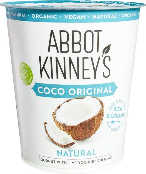 Alternativă Vegetală la Iaurt Natural, Cocos BIO – Abbot Kinney's, 350g
