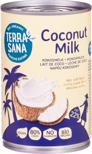 Lapte de Cocos Pur pentru Gătit BIO – TerraSana, 400ml