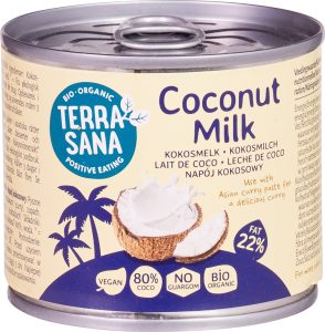 Lapte de Cocos Pur pentru Gătit BIO – TerraSana, 200ml