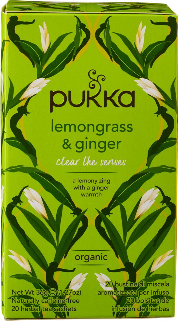 Ceai cu Lemongrass și Ghimbir ECO, 20 Plicuri