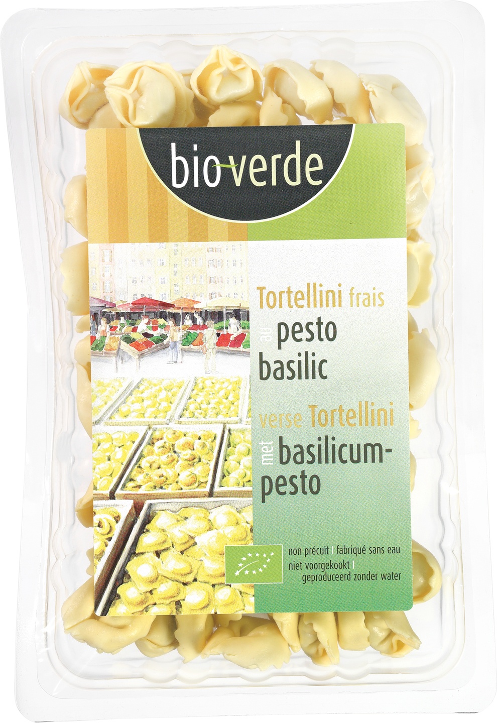 Tortellini Proaspete cu Pesto de Busuioc ECO, 200g