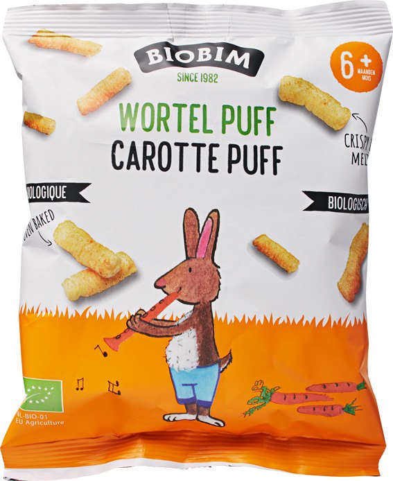 Pufuleți cu Morcov ECO (6+ luni), 20g