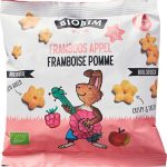 Pufuleți Inimioare cu Zmeură și Măr ECO (10+ luni), 20g