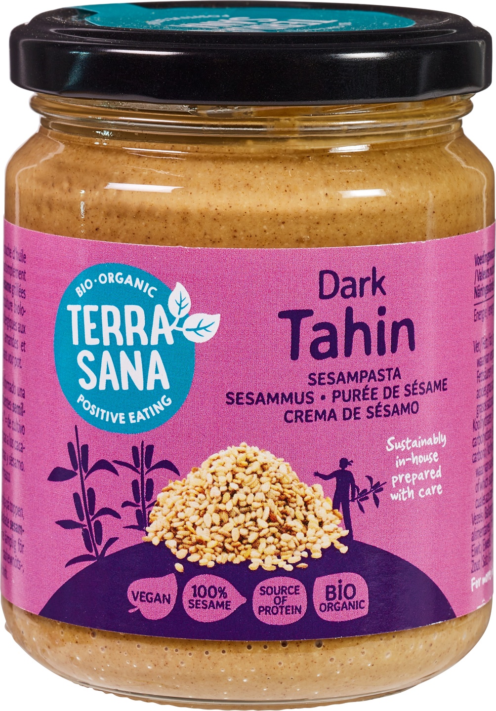 Pastă de Susan (Tahini Integral Dark) BIO – TerraSana, 250g