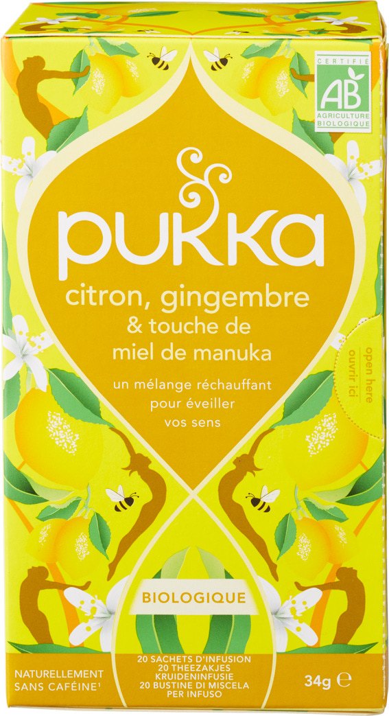 Ceai cu Lămâie, Ghimbir și Miere de Manuka ECO