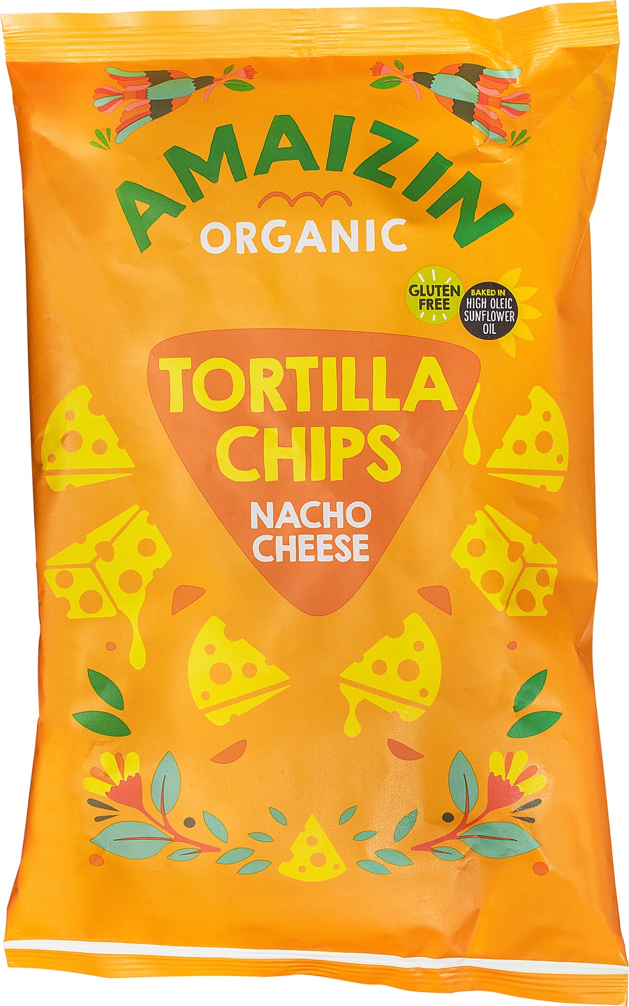 Tortilla Chips Nacho cu Brânză ECO – Amaizin, 150g
