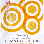 Crackers Japonezi din Orez Brun cu Susan Auriu și Tamari ECO, 40g