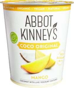 Alternativă Vegetală la Iaurt cu Mango, Cocos BIO – Abbot Kinney's, 350g