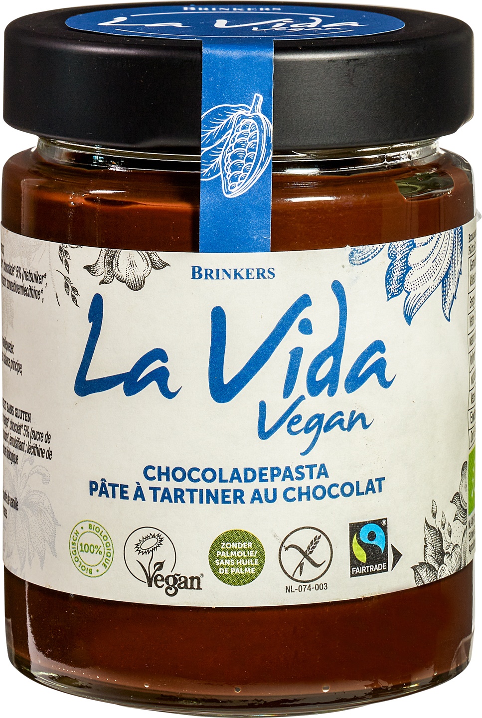 Cremă Tartinabilă de Ciocolată ECO (Vegană, fără Palmier), 270g