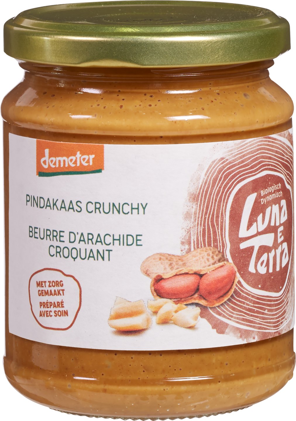 Unt de Arahide Crunchy BIO – Luna e Terra, 250g