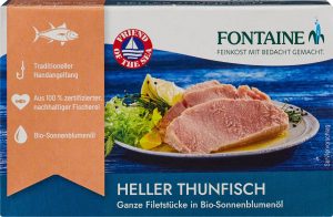 Conservă de Ton în Ulei de Floarea-Soarelui Bio, 120g