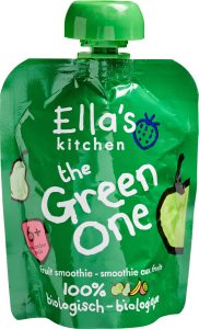 Piure Smoothie Fructe Verzi BIO (6+ luni) – Ella's Kitchen, 90g