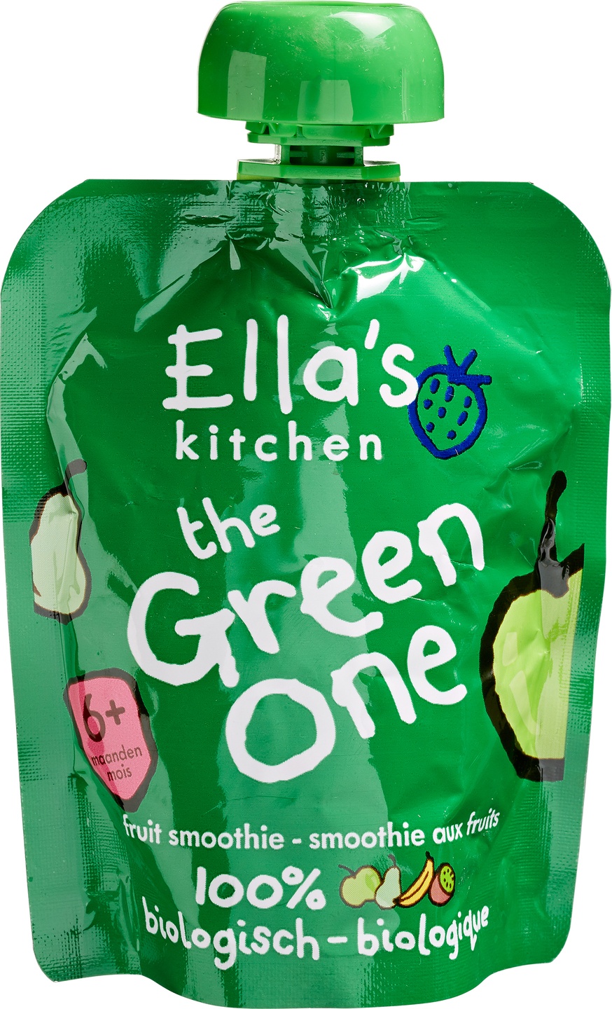 Piure Smoothie Fructe Verzi BIO (6+ luni) – Ella's Kitchen, 90g
