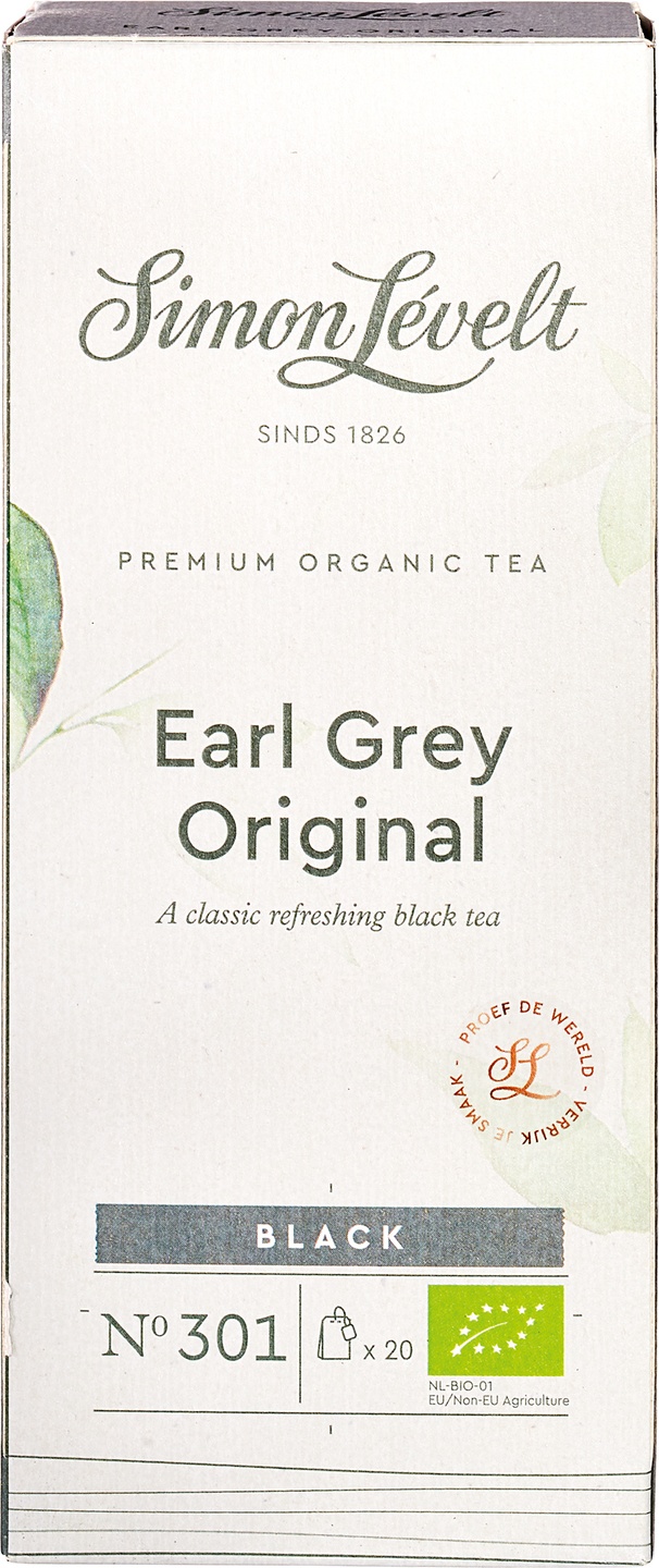Ceai Negru Earl Grey ECO – Simon Lévelt, 20 Plicuri