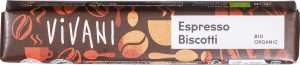 Ciocolată cu Lapte Espresso Biscotti ECO, Vivani – 40g