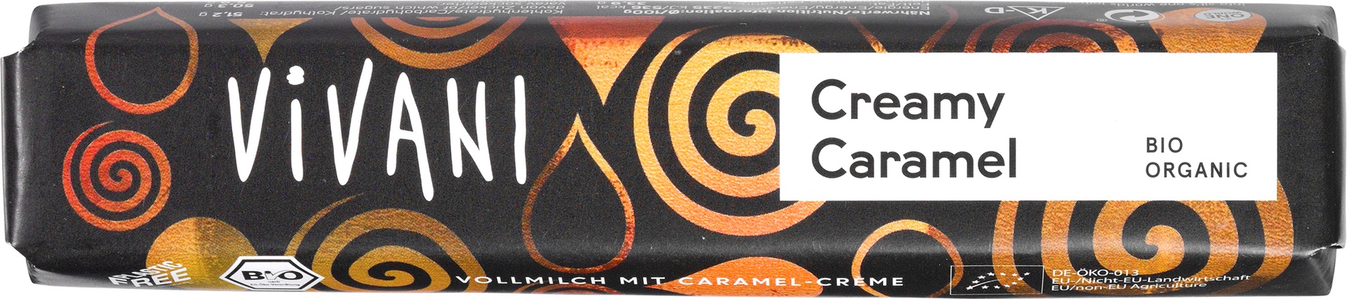 Ciocolată cu Lapte și Cremă de Caramel ECO, Vivani – 40g