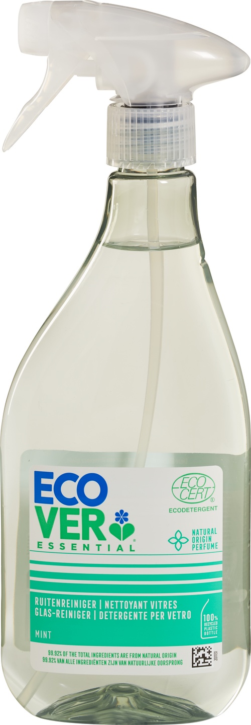 Spray pentru Curățat Geamuri cu Mentă – Ecover Essential, 500ml