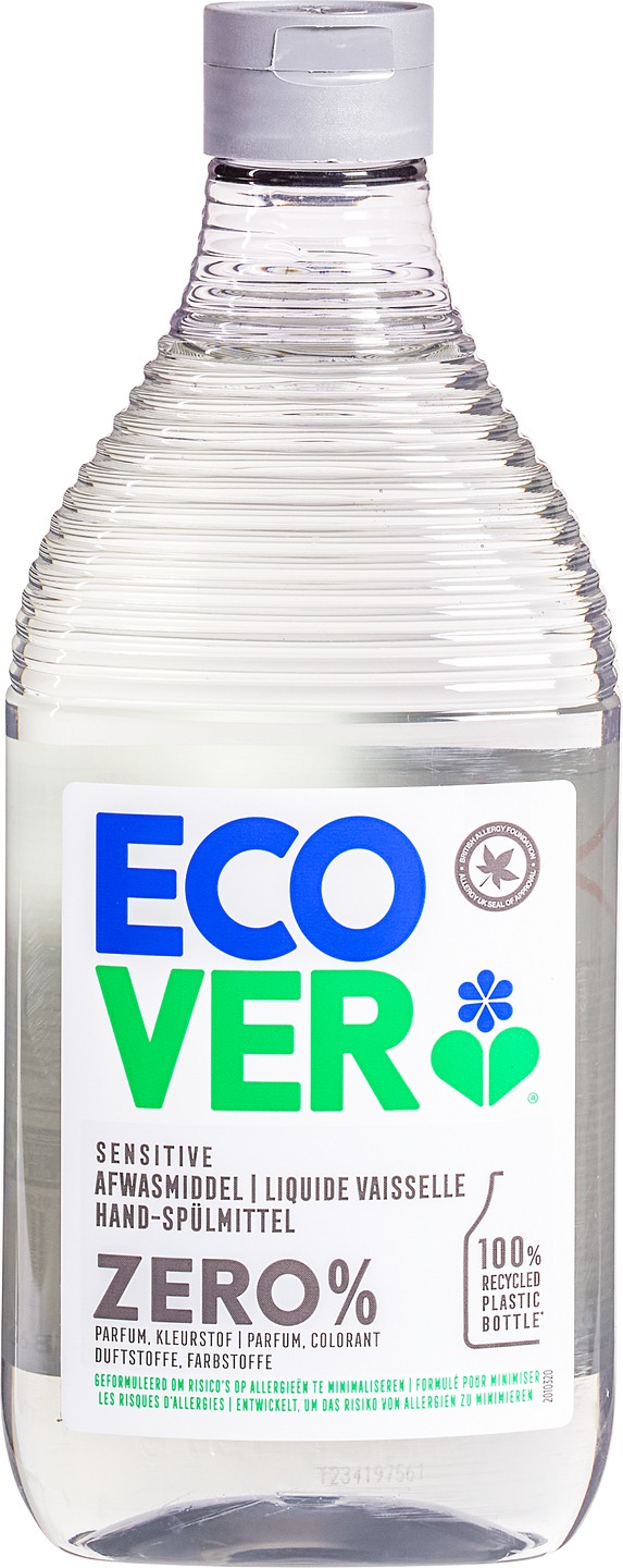 Detergent Lichid pentru Rufe fără Parfum (0%) – Ecover Zero, 450ml