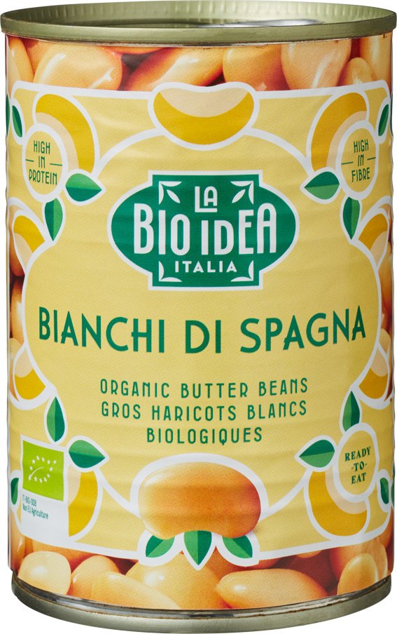 Fasole cu Bob Mare (Butter Beans) la Conservă ECO, 400g
