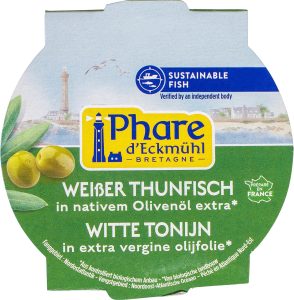 Ton Alb Germon în Ulei de Măsline BIO – Phare d'Eckmühl, 160g