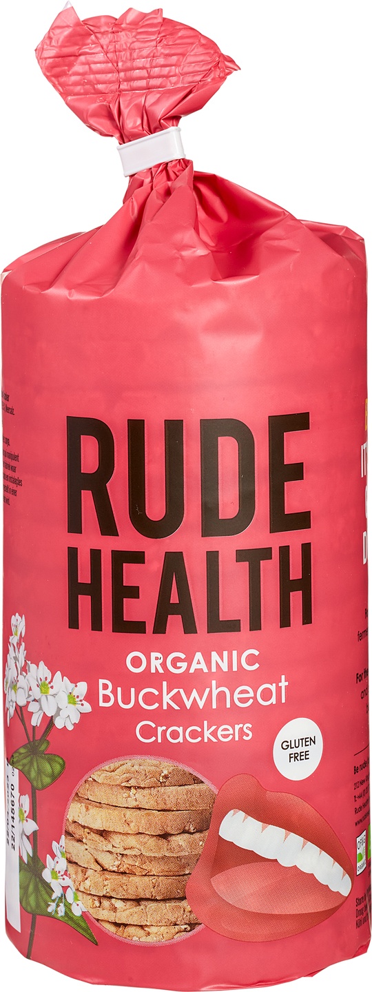 Crackers din Hrișcă BIO – Rude Health, 100g