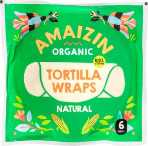Foi de Tortilla BIO – Amaizin, 6 bucăți